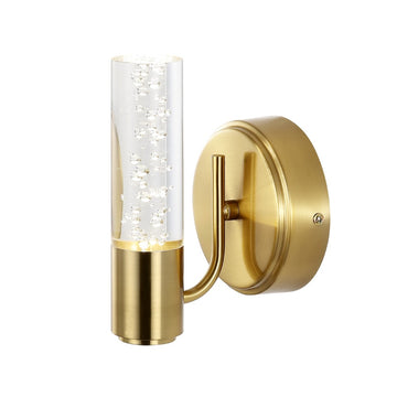 Bolha Minimalist Modern Bubble Acrylic/Iron Integrated LED Vanity Light - JONATHAN Y